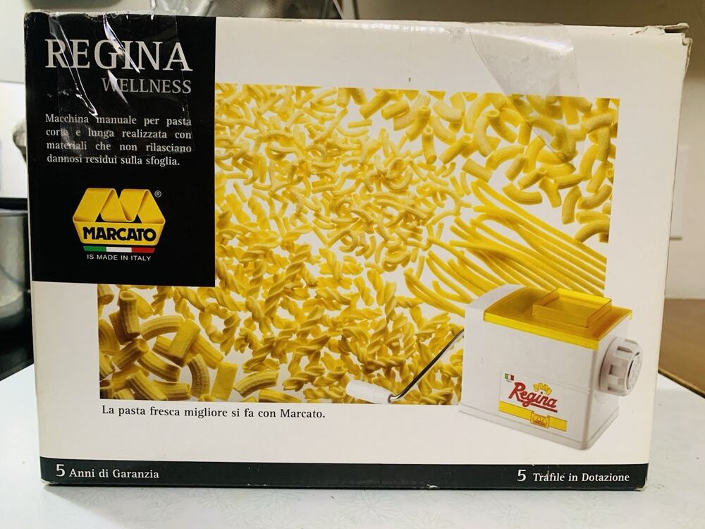 Vintage Regina Atlas Marcato Pasta Maker Extruder Manual Multisystem Italy Made